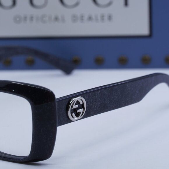 Final Price! Gucci GG1697O 003 Dark Night Cosmic Glitter Eyeglasses - Picture 3 of 10
